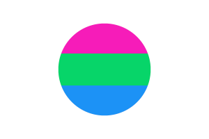 Flaga Poliseksualna okrągła wektorowa za darmo flag