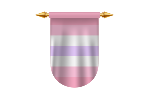Flaga Pomoseksualna emblem wektorowe obrazy flag
