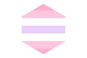 Heksagon flagi pomoseksualnej flag