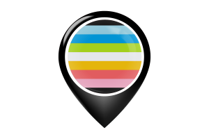 Queer Flag Map Pin Icon flag