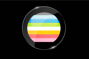 Queer Flag Glossy Round Button flag