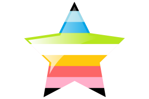 Queer Flag Star Icon flag