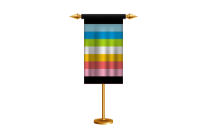 Queer Ceremonial Flag Vector Free flag