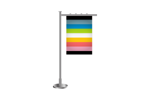 3d Queer Standing Flag flag