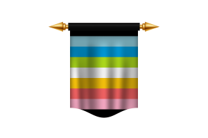 Queer Flag Royal Banner flag