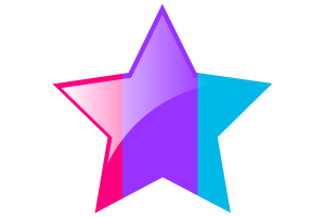 Androgyne Flag Star Icon flag