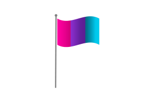 Waving Flag of Androgyne flag