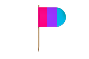 Androgyne Flag for Desk, Table flag