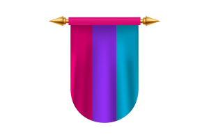 Androgyne Flag Emblem Vector Images flag