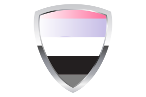 Apressexual Shield Flag flag