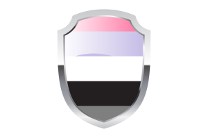 Apressexual Shield Logo flag