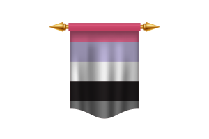 Apressexual Flag Royal Banner flag