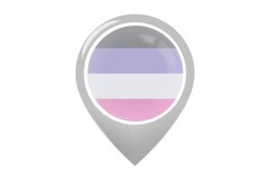 Cupioromantic Flag Map Pin Icon flag