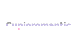 Cupioromantic Text Art flag