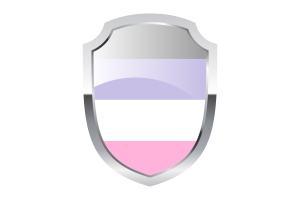 Cupioromantic Shield Logo flag
