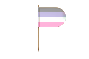 Cupioromantic Flag for Desk, Table flag
