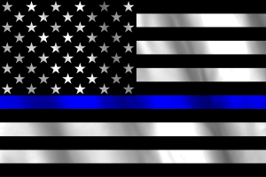 National Flag of Blue Lives Matter flag