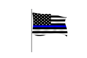 Blue Lives Matter Flag Clipart flag
