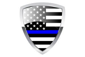 Blue Lives Matter Shield Flag flag