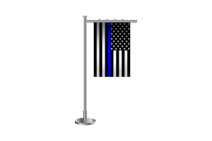 3d Blue Lives Matter Standing Flag flag