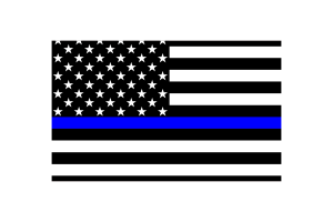 Blue Lives Matter Flag Vector Illustration flag