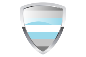 Demiboy Shield Flag flag