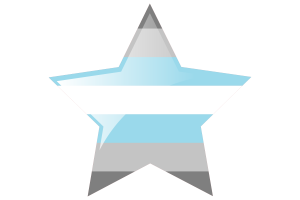 Demiboy Flag Star Icon flag