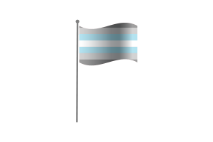 Waving Flag of Demiboy flag