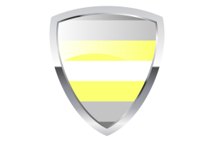 Demigender Shield Flag flag
