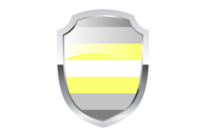Demigender Shield Logo flag