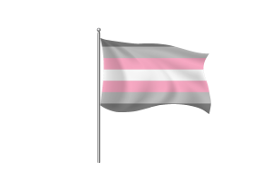 Demigirl Flag symbol flag