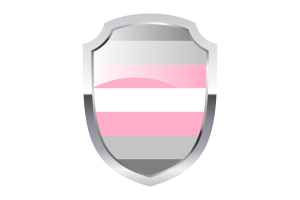 Demigirl Shield Logo flag