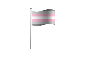 Waving Flag of Demigirl flag