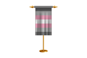 Demigirl Ceremonial Flag Vector Free flag