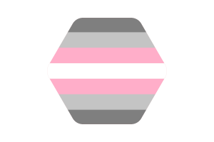 Demigirl Flag Vector Illustration flag