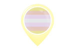 Pangender Flag Map Pin Icon flag