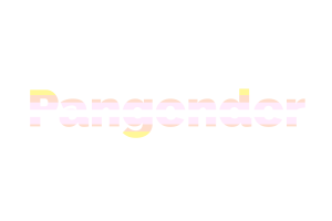 Pangender Text Art flag