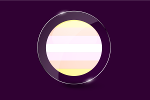 Pangender Flag Glossy Round Button flag