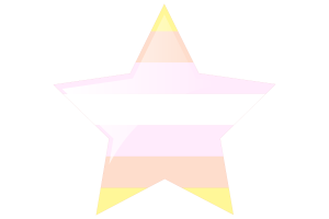 Pangender Flag Star Icon flag