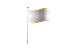 Waving Flag of Pangender flag