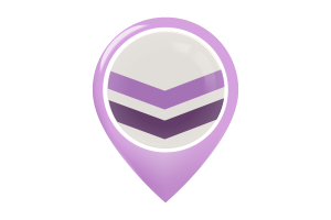 Queer Chevron Flag Map Pin Icon flag