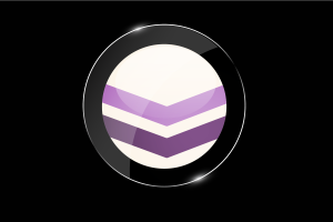Queer Chevron Flag Glossy Round Button flag
