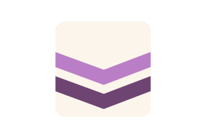 Queer Chevron Flag Square Rounded Shape flag