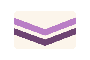 Queer Chevron Flag rounded Rectangle Vector Illustration flag