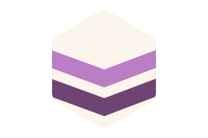 Queer Chevron Flag Rounded Hexagon Shape flag