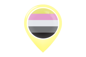 Queerplatonic Flag Map Pin Icon flag