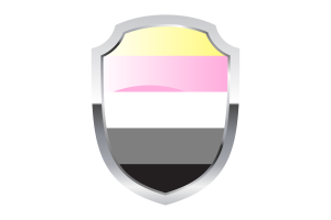 Queerplatonic Shield Logo flag