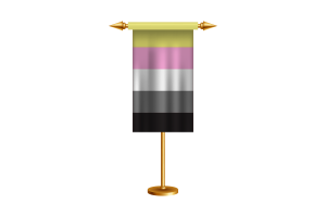 Queerplatonic Ceremonial Flag Vector Free flag