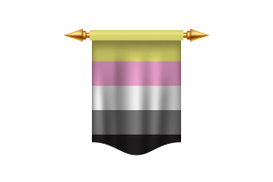 Queerplatonic Flag Royal Banner flag