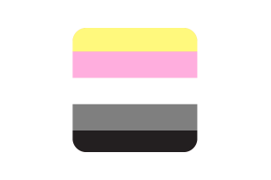 Queerplatonic Flag Square Rounded Shape flag